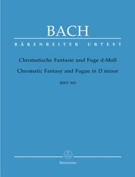 Chromatic Fantasy and Fugue in D Minor, BWV903 piano sheet music cover Thumbnail